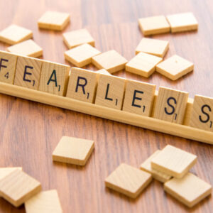 Scrabble tiles - FEARLESS
